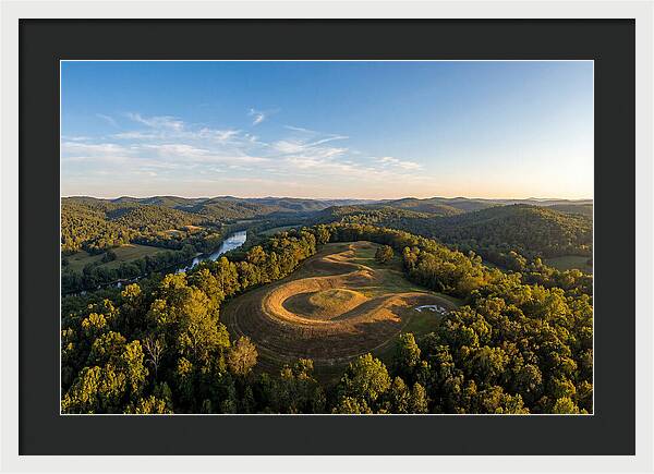 Eagle Effigy Mound At Sunset
