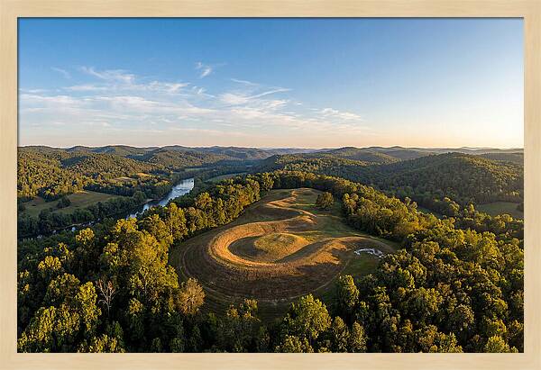 Eagle Effigy Mound At Sunset