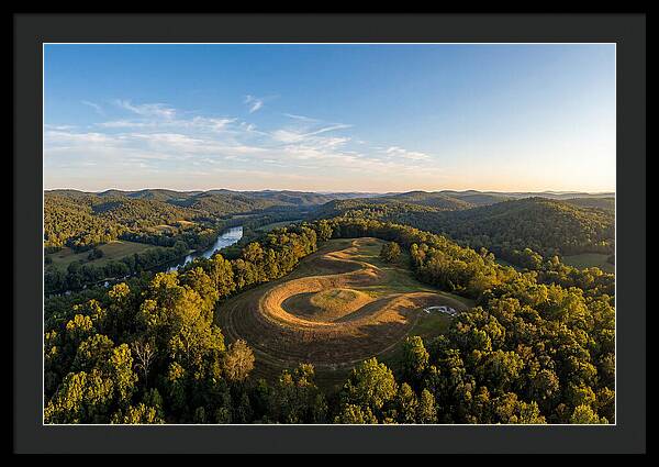 Eagle Effigy Mound At Sunset
