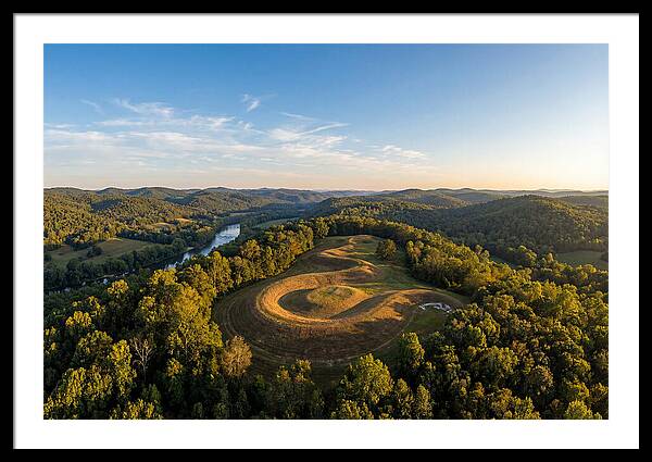 Eagle Effigy Mound At Sunset