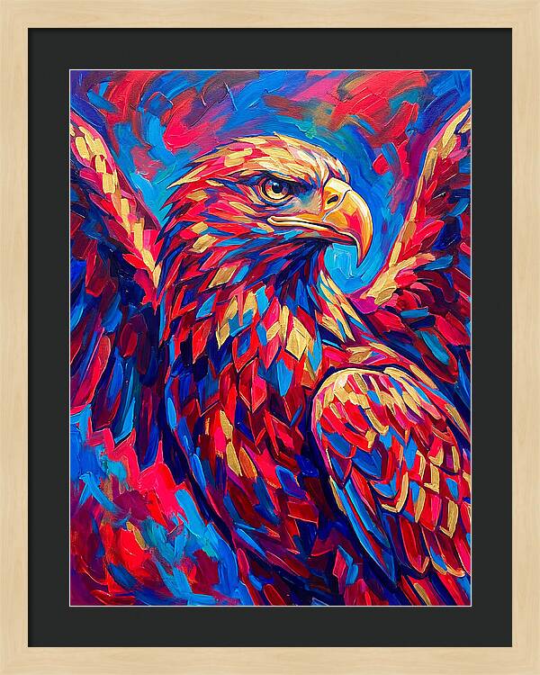 Eagle In Vibrant Colors