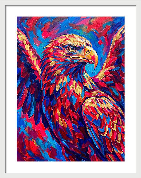 Eagle In Vibrant Colors