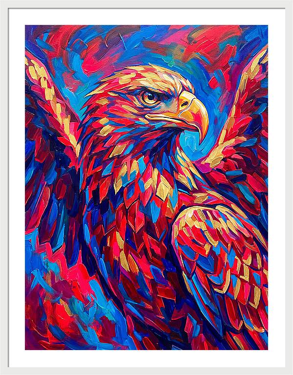 Eagle In Vibrant Colors