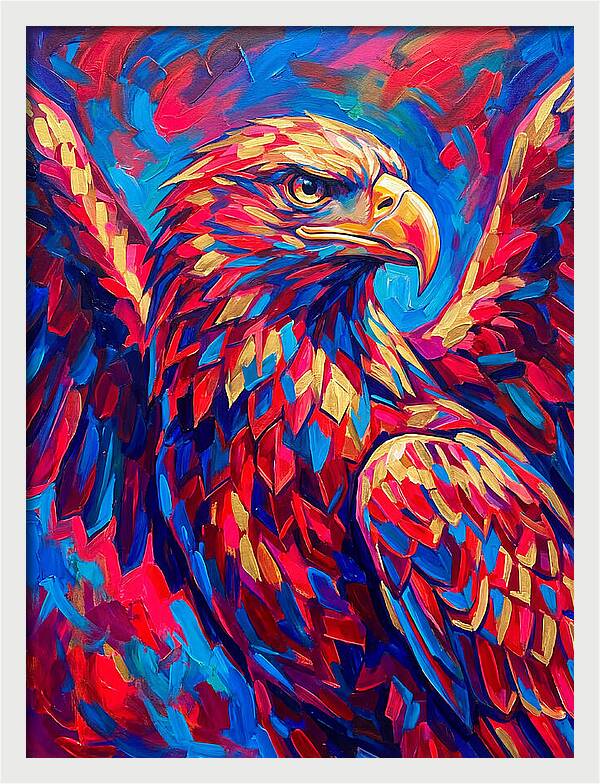 Eagle In Vibrant Colors