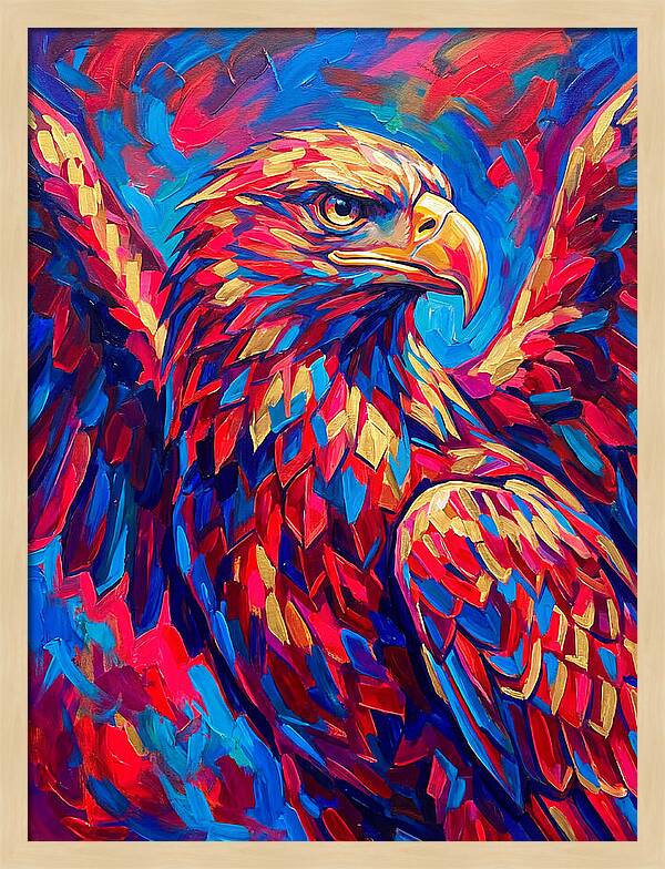 Eagle In Vibrant Colors