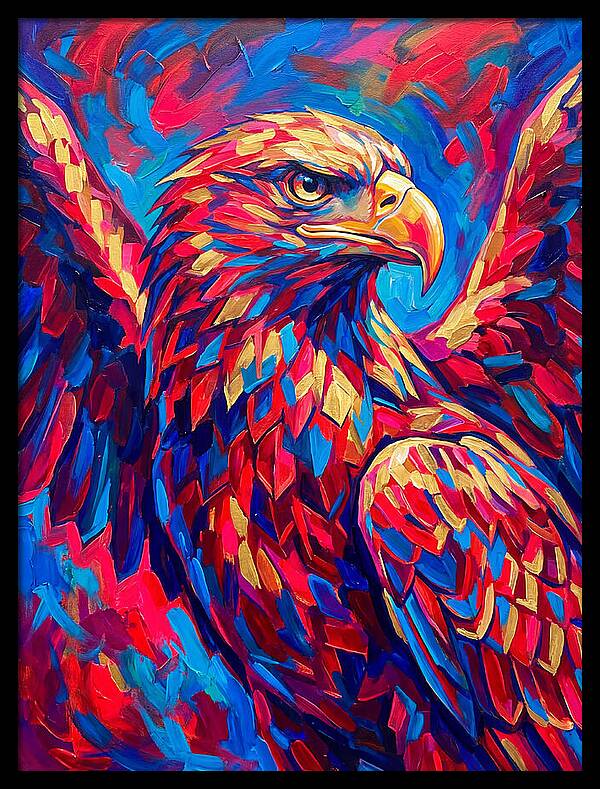 Eagle In Vibrant Colors