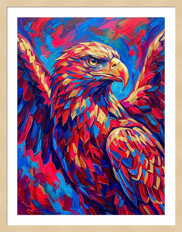 Eagle In Vibrant Colors