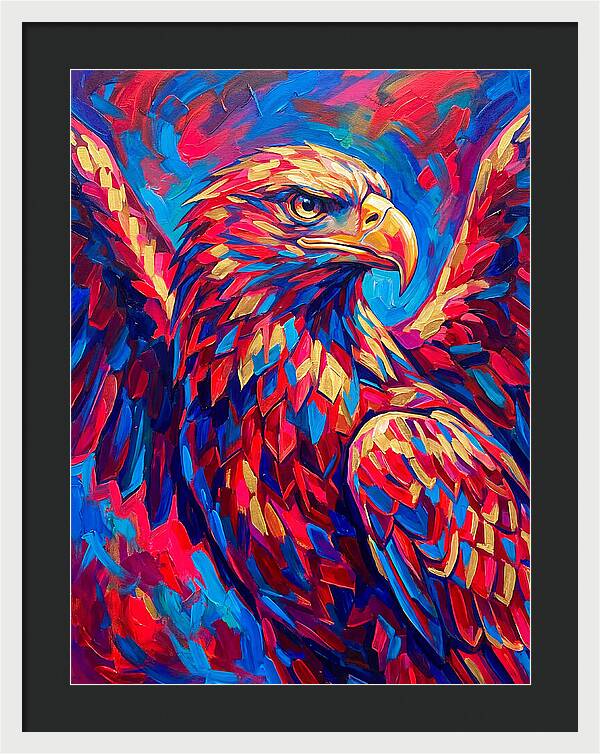 Eagle In Vibrant Colors