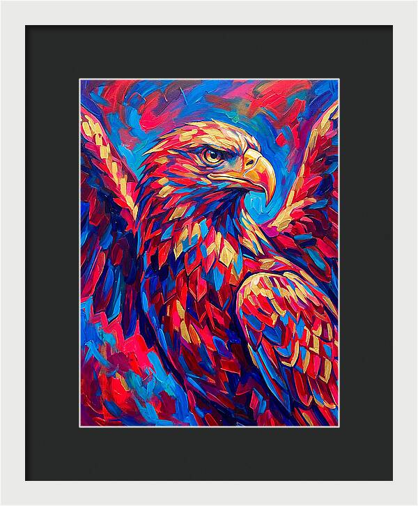 Eagle In Vibrant Colors