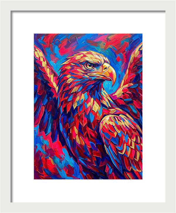Eagle In Vibrant Colors