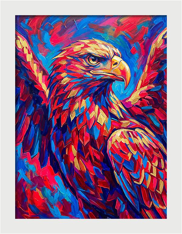 Eagle In Vibrant Colors