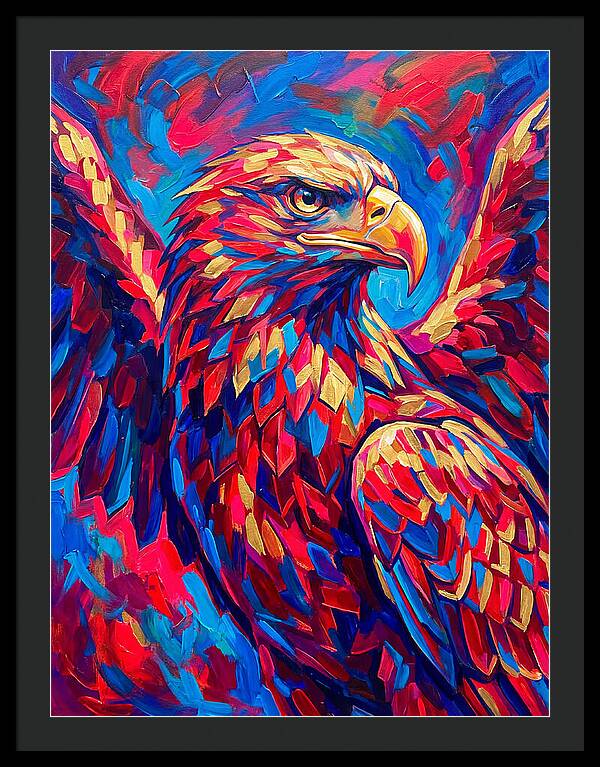 Eagle In Vibrant Colors