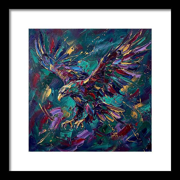 Eagle In Vibrant Flight