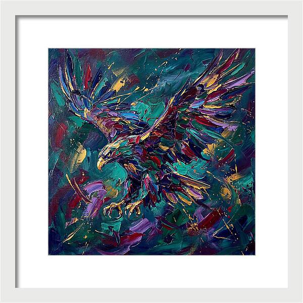 Eagle In Vibrant Flight