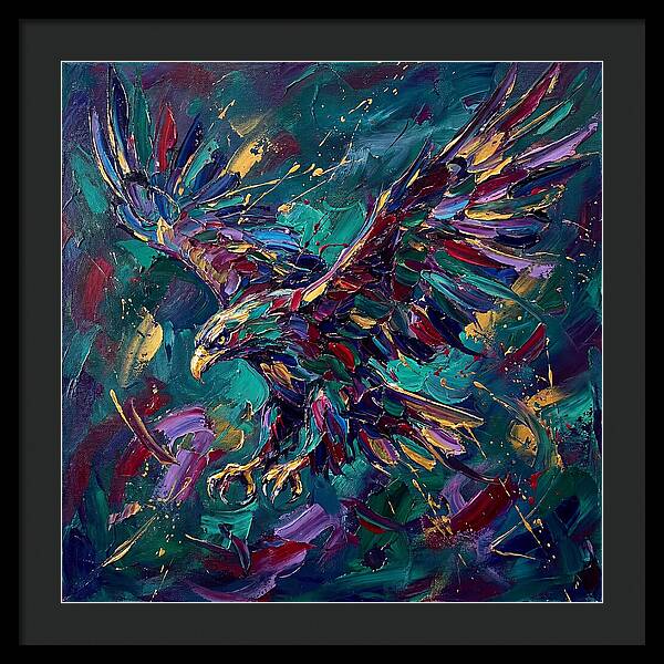 Eagle In Vibrant Flight