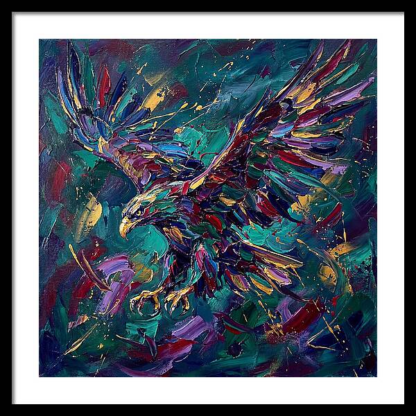 Eagle In Vibrant Flight