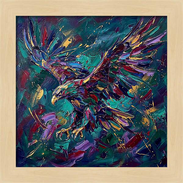 Eagle In Vibrant Flight