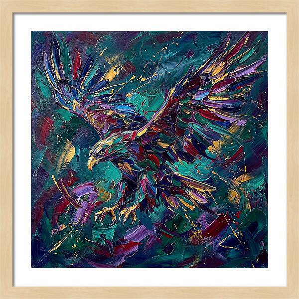 Eagle In Vibrant Flight