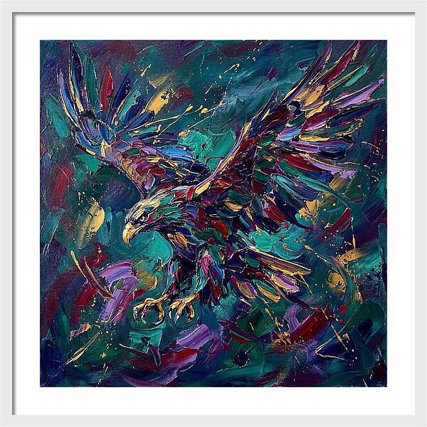 Eagle In Vibrant Flight