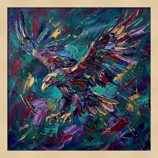 Eagle In Vibrant Flight