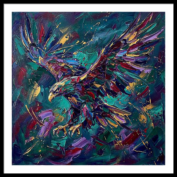 Eagle In Vibrant Flight