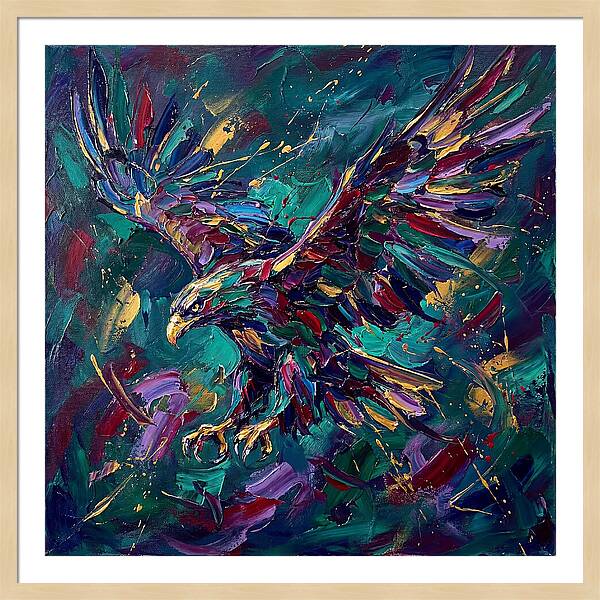 Eagle In Vibrant Flight