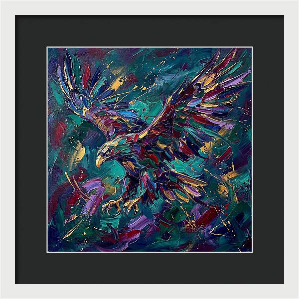 Eagle In Vibrant Flight