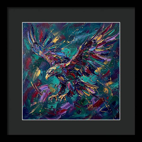 Eagle In Vibrant Flight