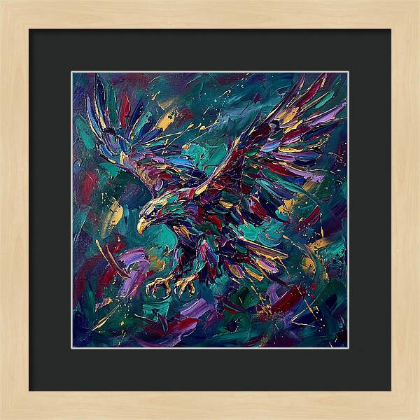 Eagle In Vibrant Flight