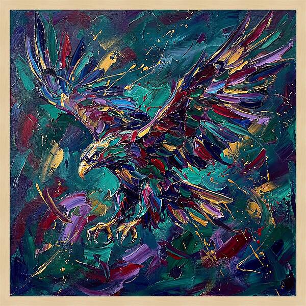 Eagle In Vibrant Flight