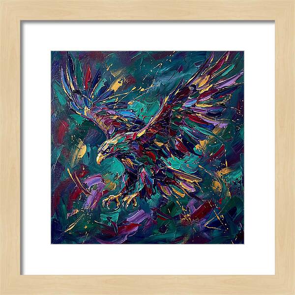 Eagle In Vibrant Flight