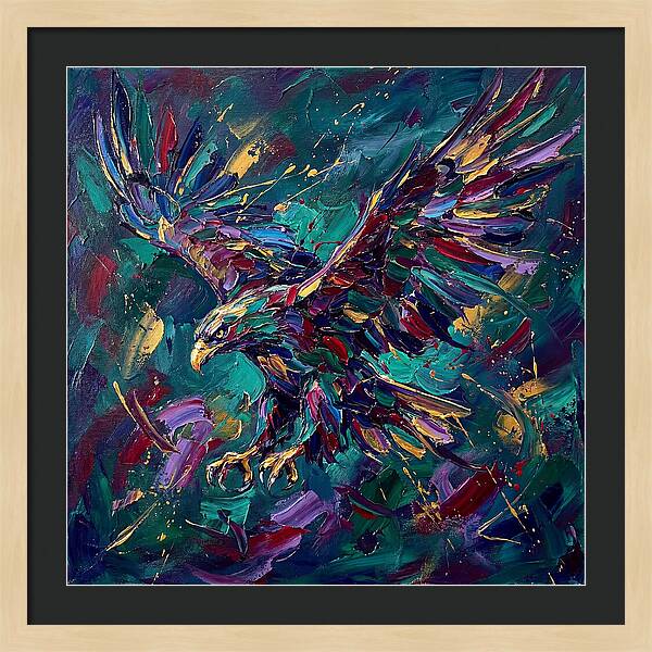 Eagle In Vibrant Flight