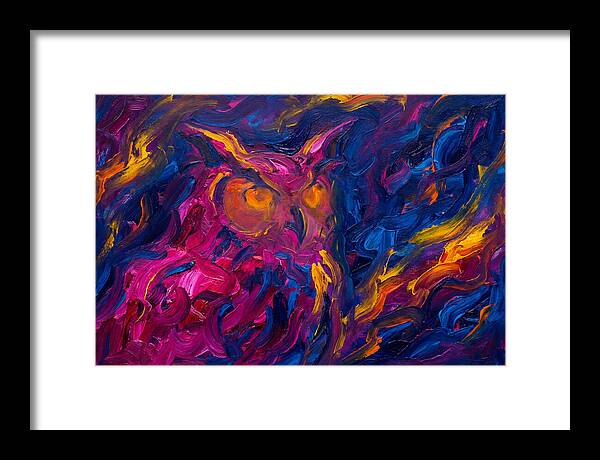 Eagle Owl In Expressionist Style