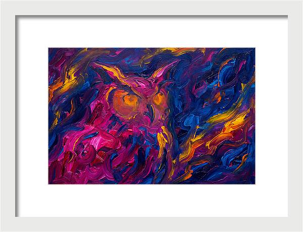 Eagle Owl In Expressionist Style