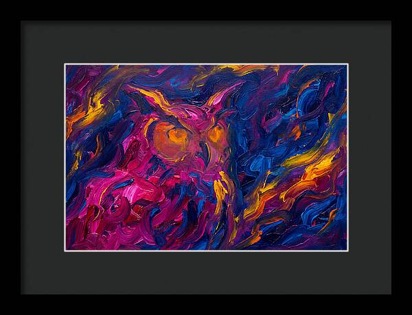 Eagle Owl In Expressionist Style