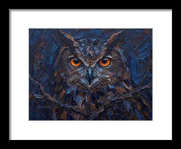 Eagle Owl In Twilight
