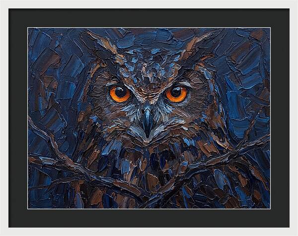 Eagle Owl In Twilight