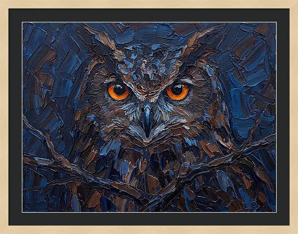 Eagle Owl In Twilight