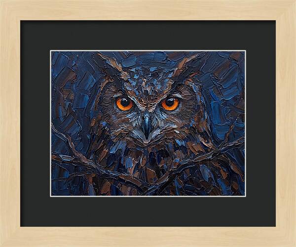 Eagle Owl In Twilight