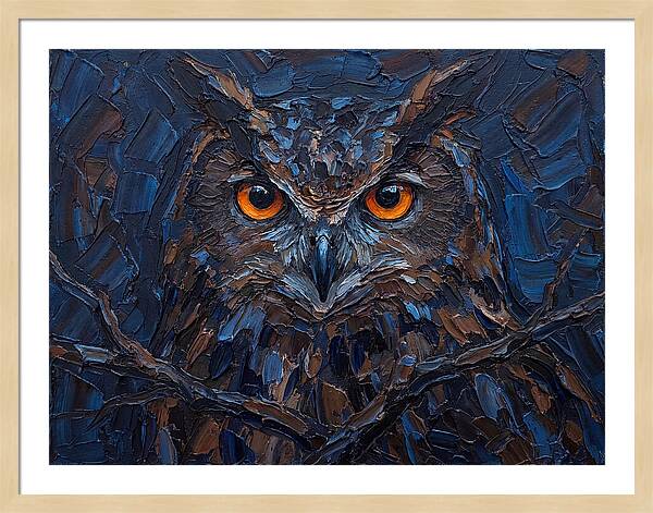 Eagle Owl In Twilight