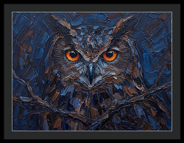 Eagle Owl In Twilight