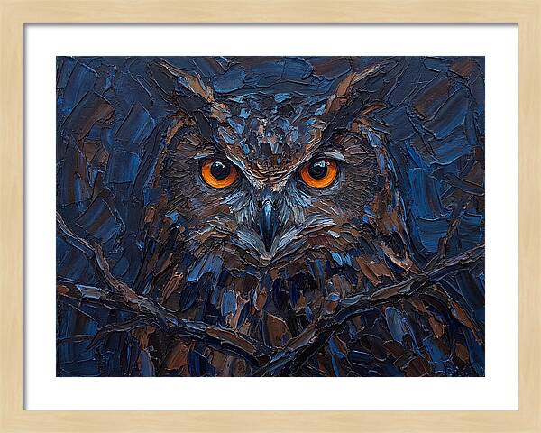 Eagle Owl In Twilight