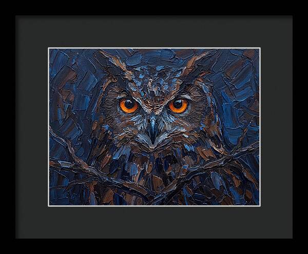 Eagle Owl In Twilight