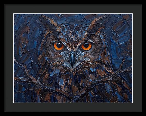 Eagle Owl In Twilight