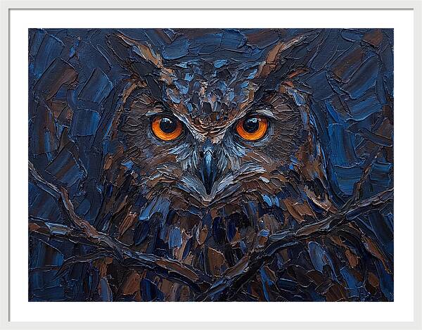 Eagle Owl In Twilight