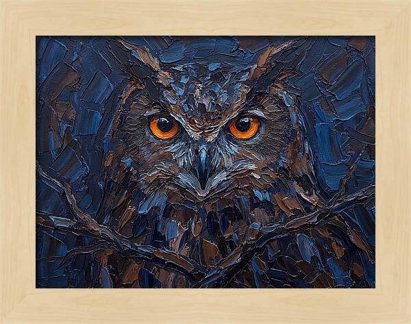 Eagle Owl In Twilight