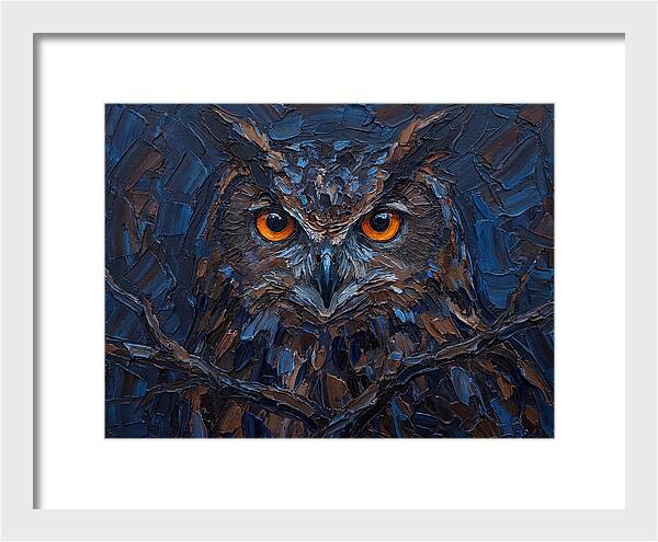 Eagle Owl In Twilight