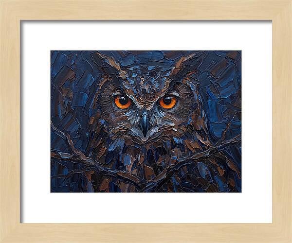 Eagle Owl In Twilight