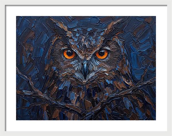 Eagle Owl In Twilight