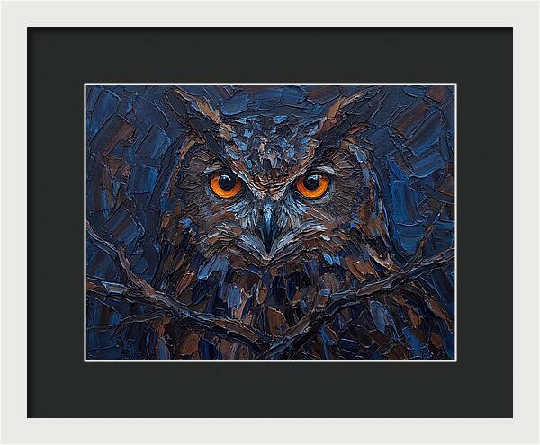 Eagle Owl In Twilight